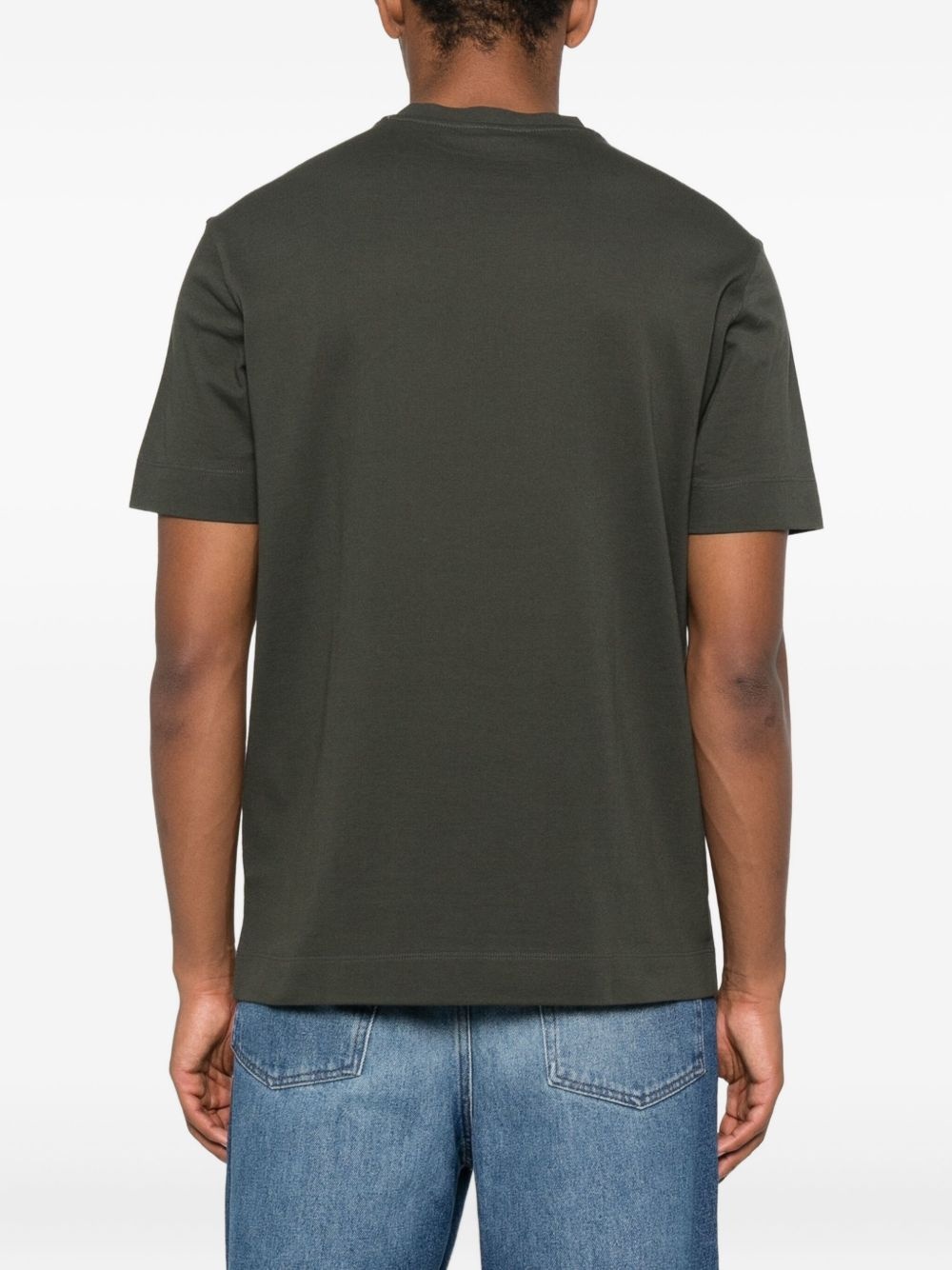 eagle-logo cotton T-shirt - 3