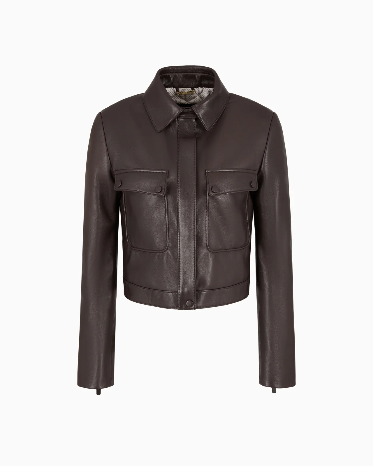 SHORT NAPPA-LEATHER JACKET - 1