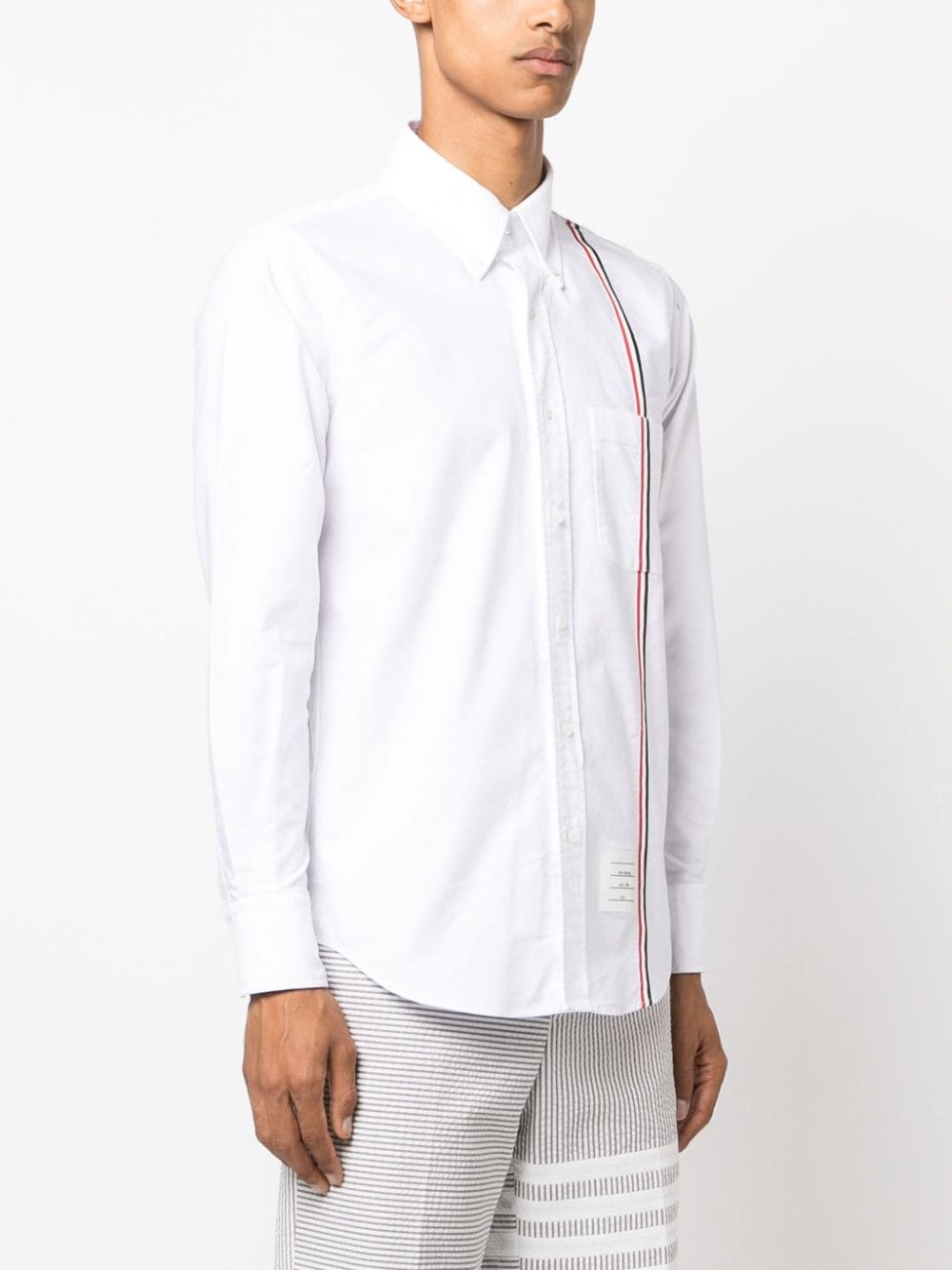 RWB stripe cotton shirt - 3
