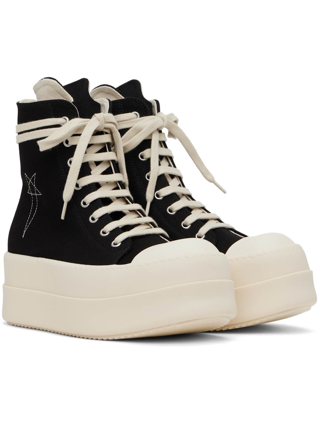 Black Hollywood Double Bumper Sneakers - 4