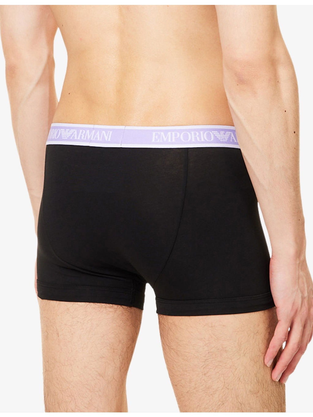 Branded Mid-Rise Pack Of Three Stretch-Cotton Trunks - 3