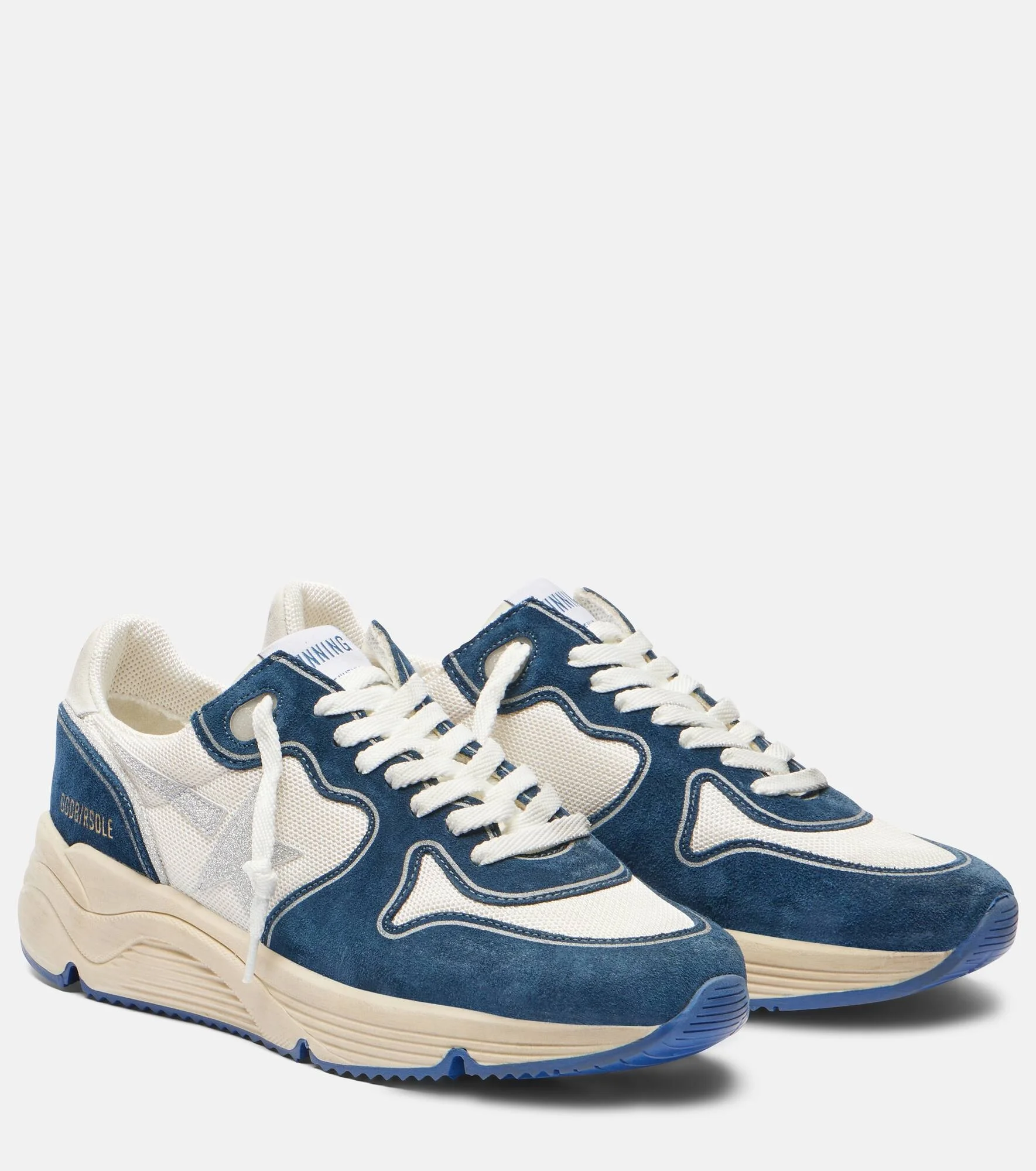 Running Sole suede-trimmed sneakers - 1