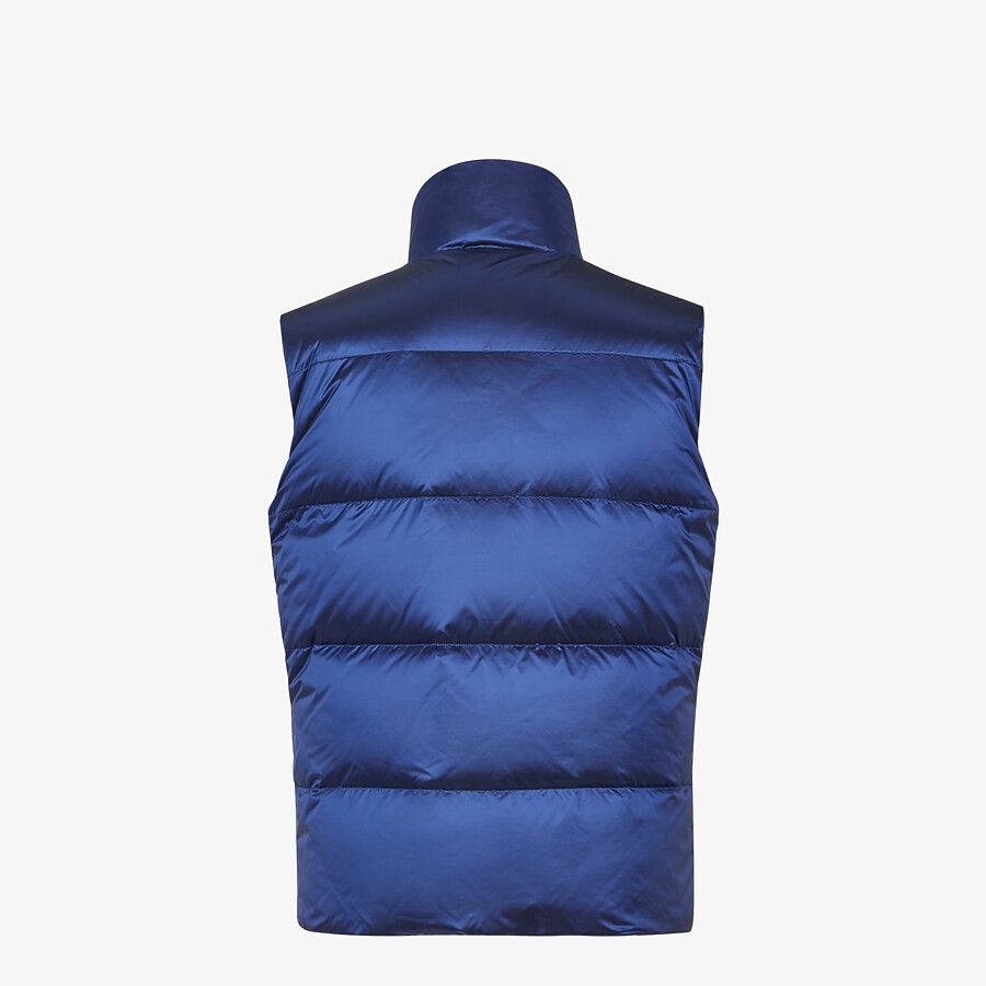 Blue nylon gilet - 2