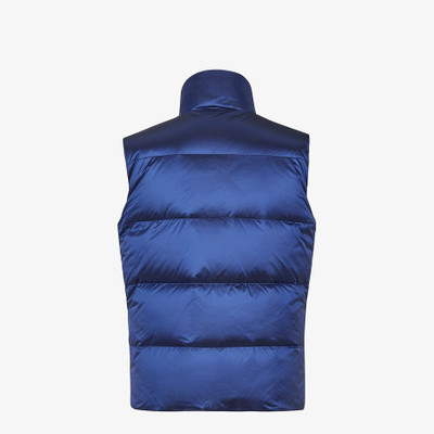 FENDI Blue nylon gilet outlook