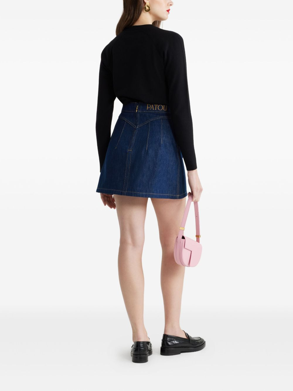 logo-embroidered wool sweater - 3