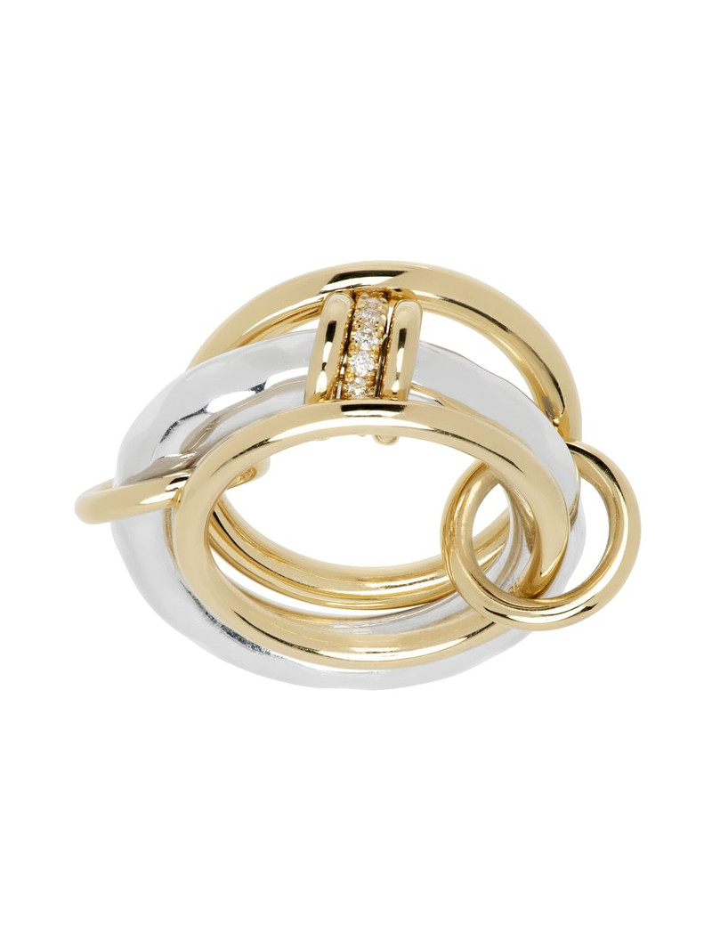 Spinelli Kilcollin Silver & Gold Gemini Vulcan Ring outlook