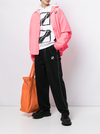 We11done oversized cotton track trousers outlook