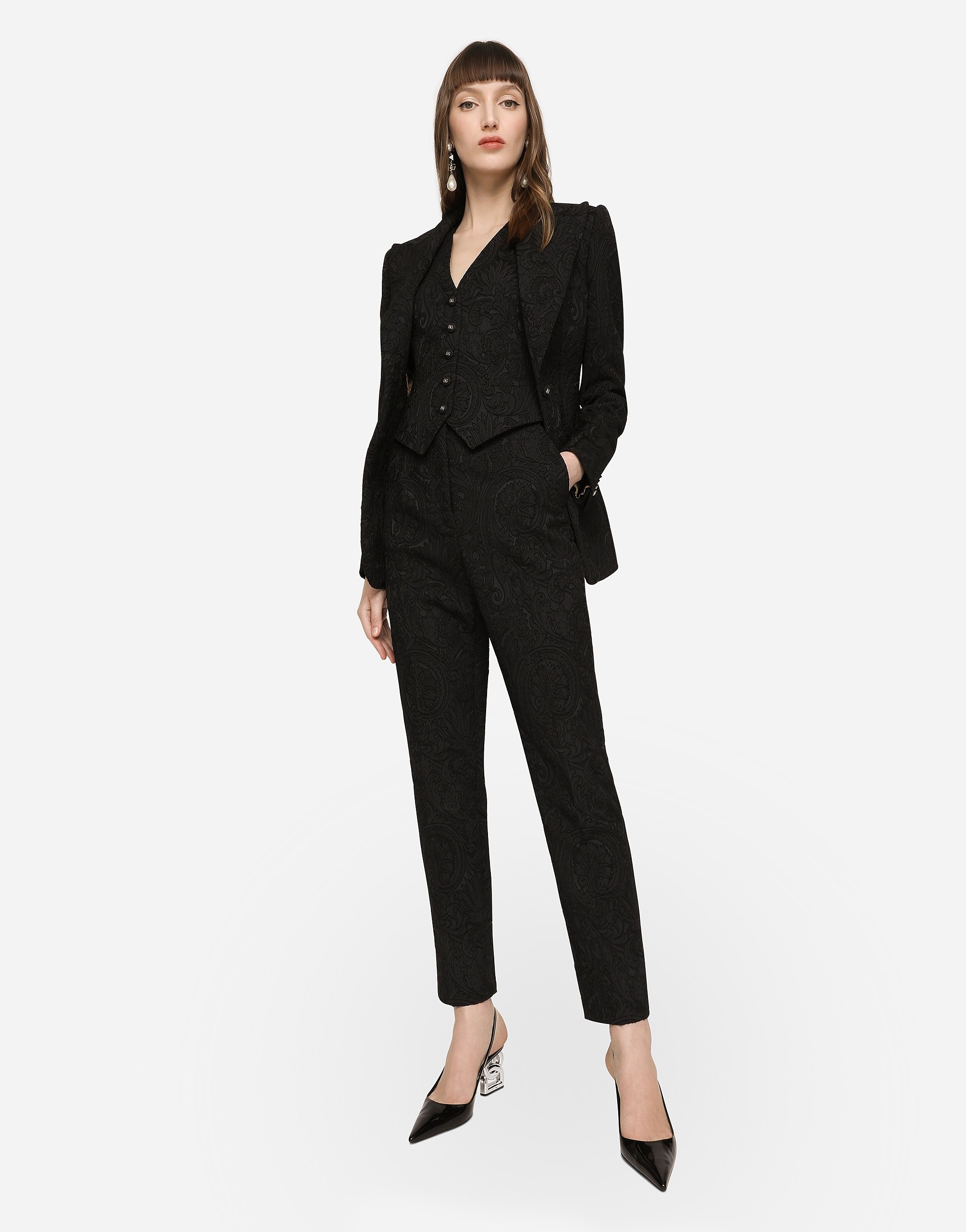 Ornamental jacquard Turlington blazer - 5