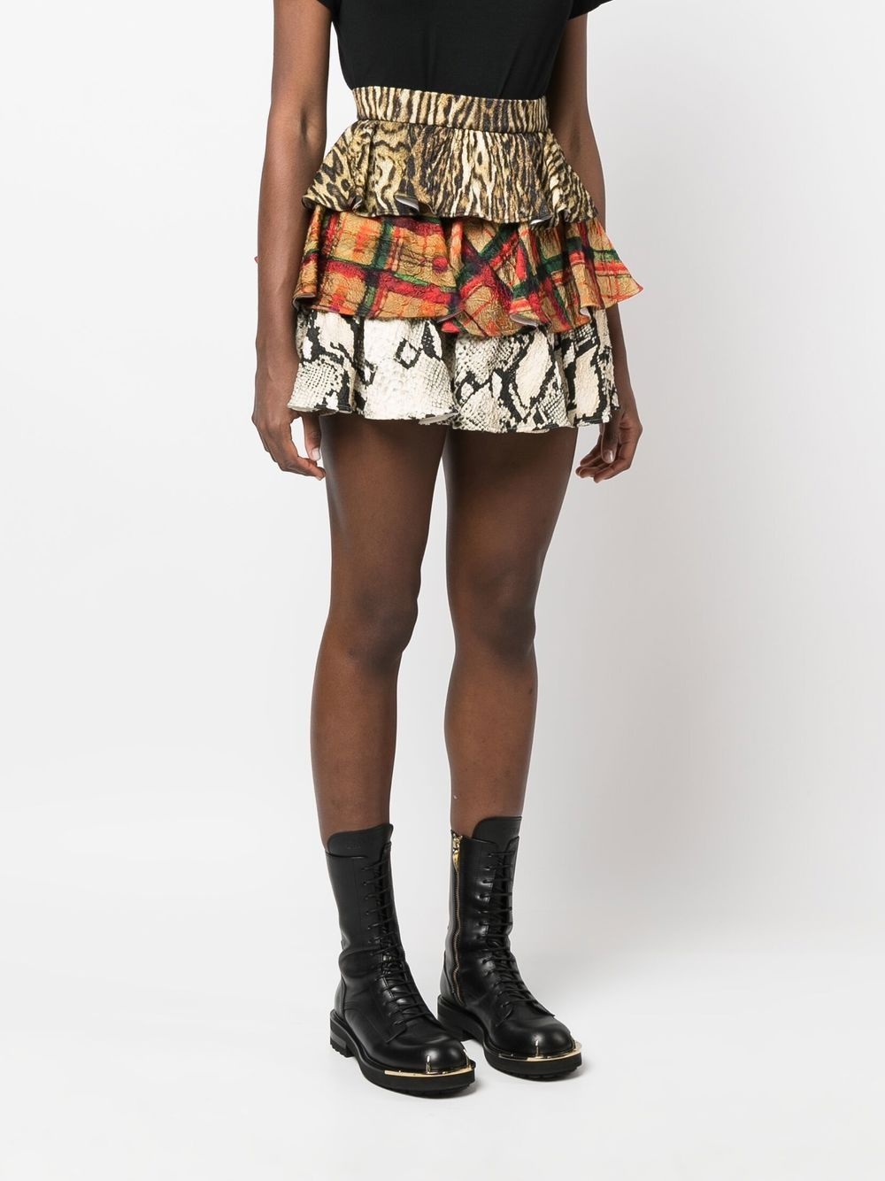 layered short skirt - 3