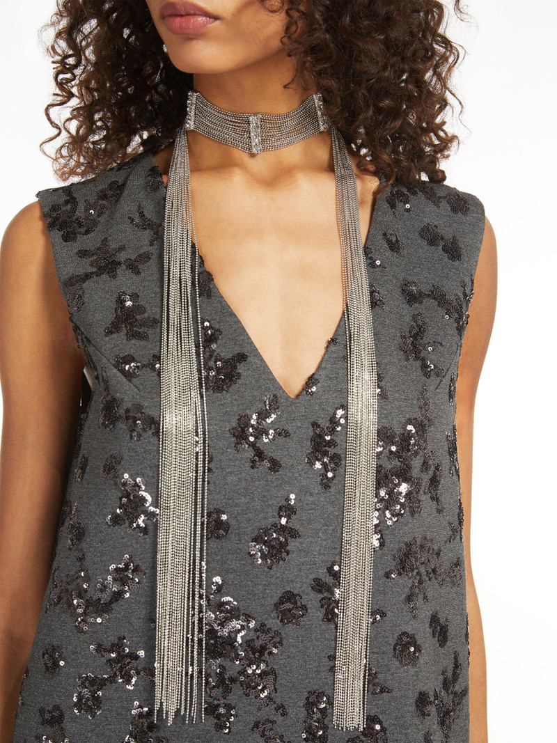 BAMBOLA Metal scarf necklace 3