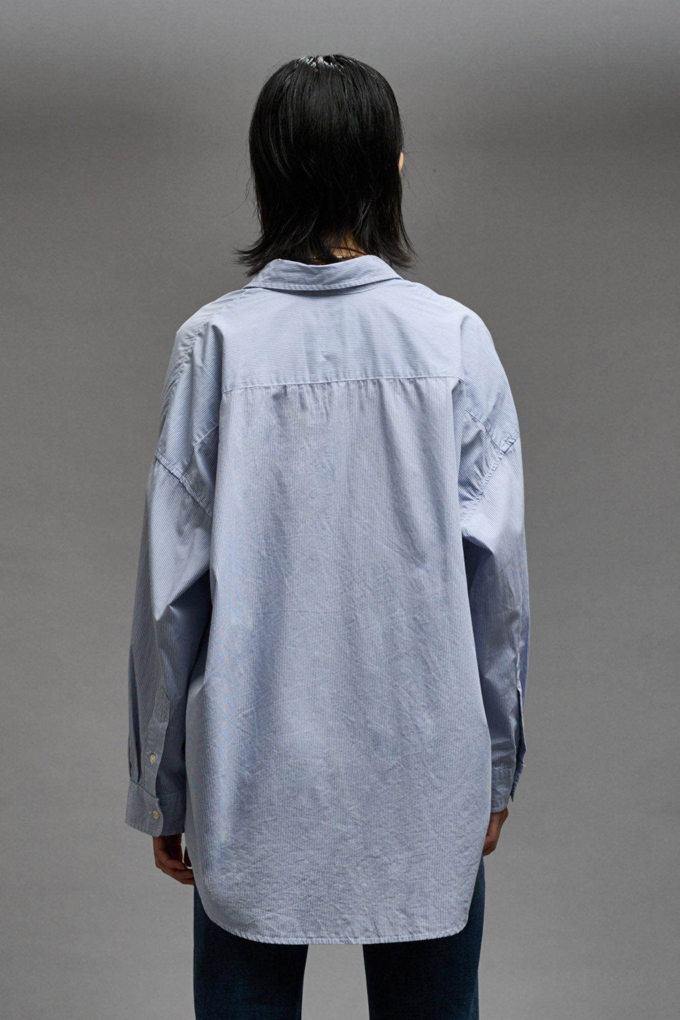 Drop Neck Oxford Shirt | R13 Denim Official Site - 7