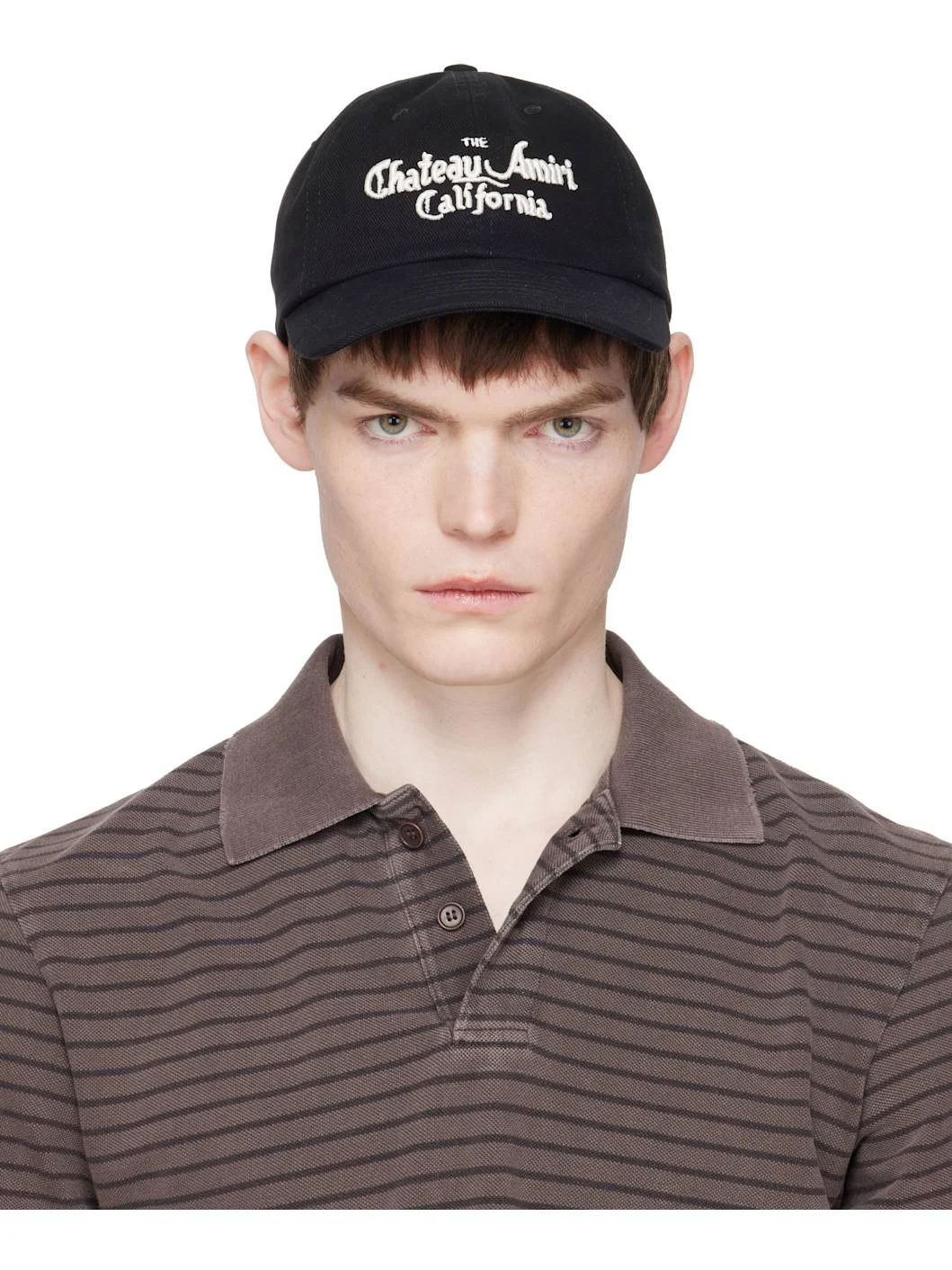 Black 'Chateau Amiri' Dad Cap - 1