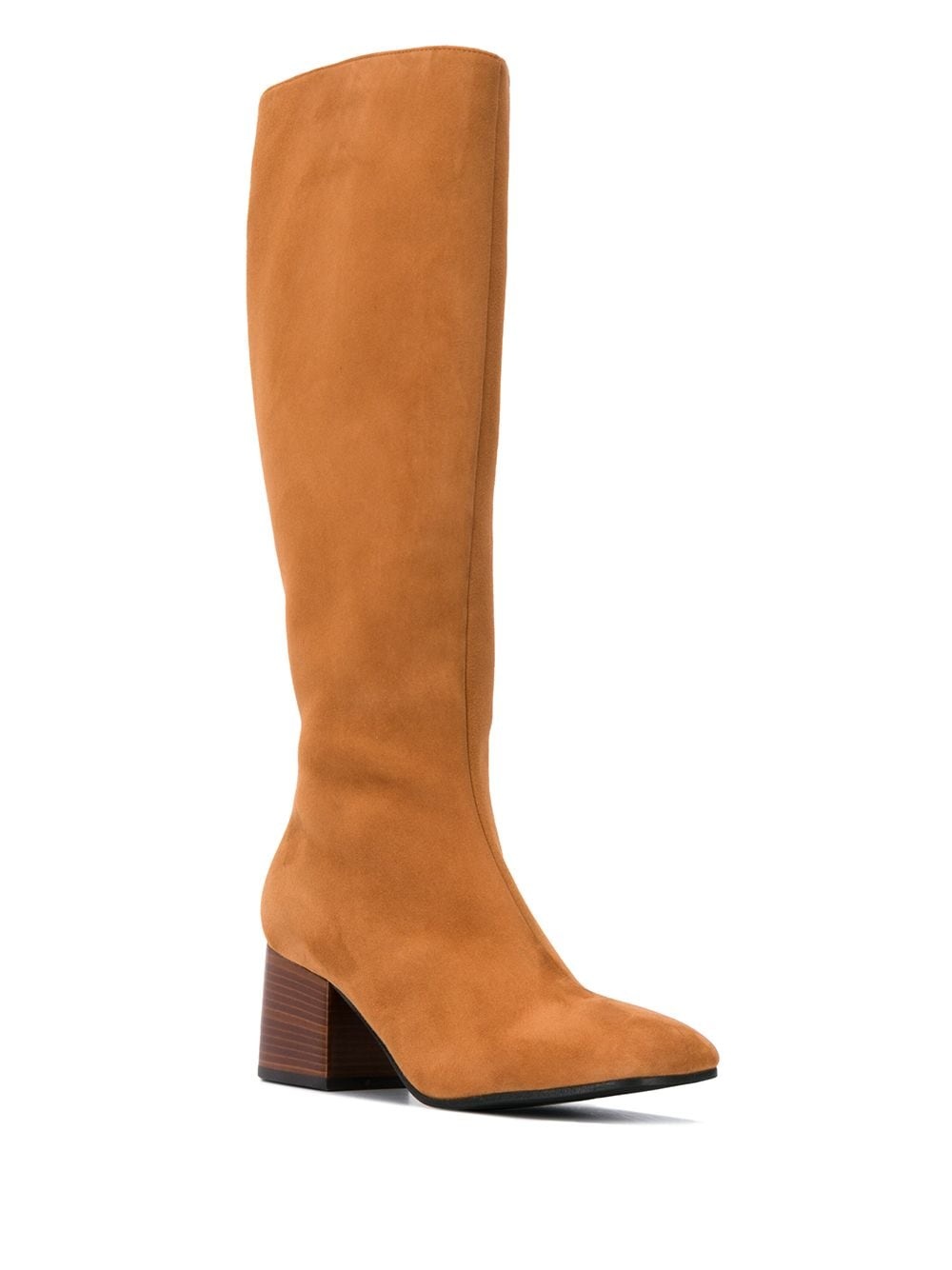 knee-high square toe boots - 2