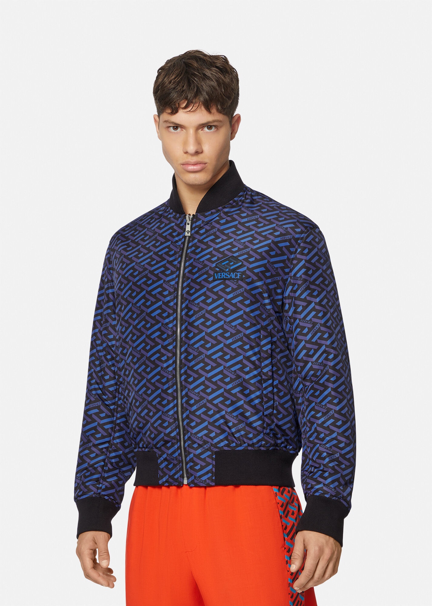 La Greca Print Bomber Jacket - 6