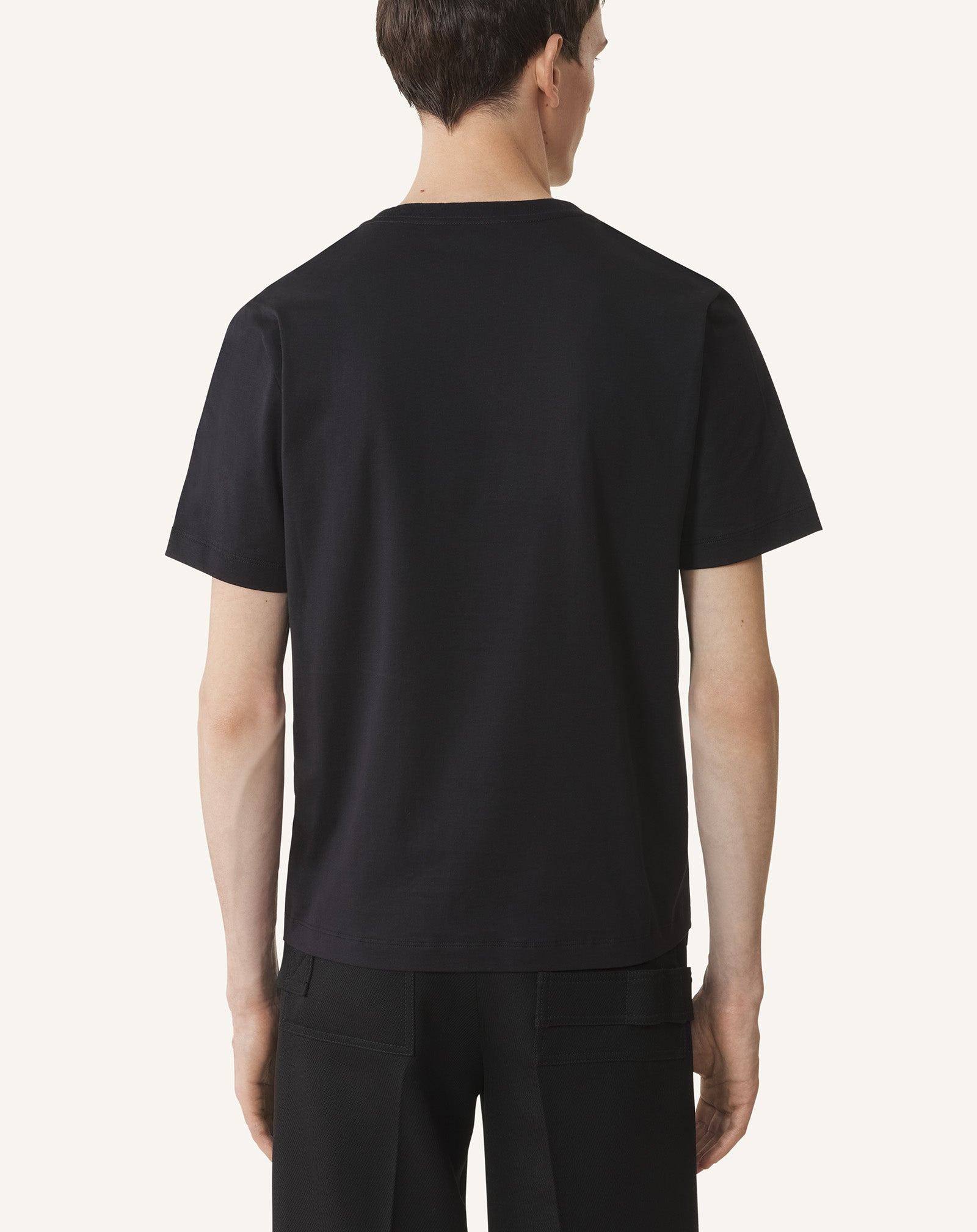 LANVIN SHEARLING DETAIL T-SHIRT - 4