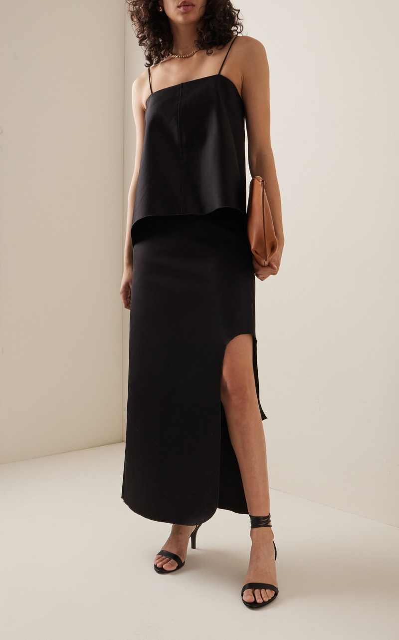 Wick Slit-Detailed Midi Skirt black 3