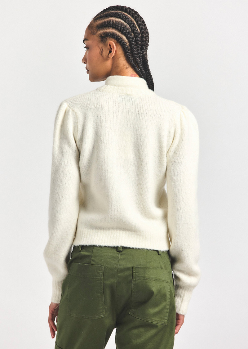 DEREK LAM 10 CROSBY LEILANI PLUSH KNIT TIE NECK SWEATER outlook