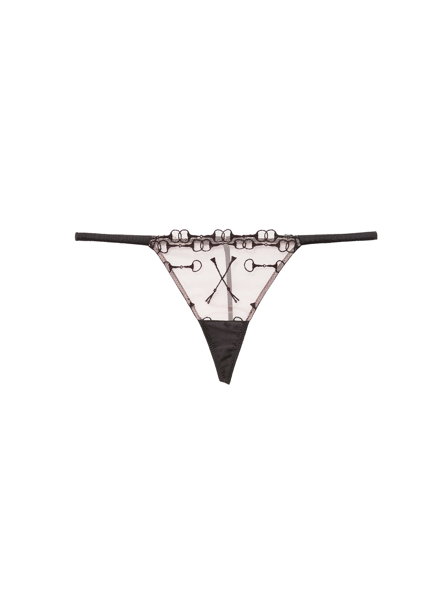 Equestrian Embroidery V-String - 1
