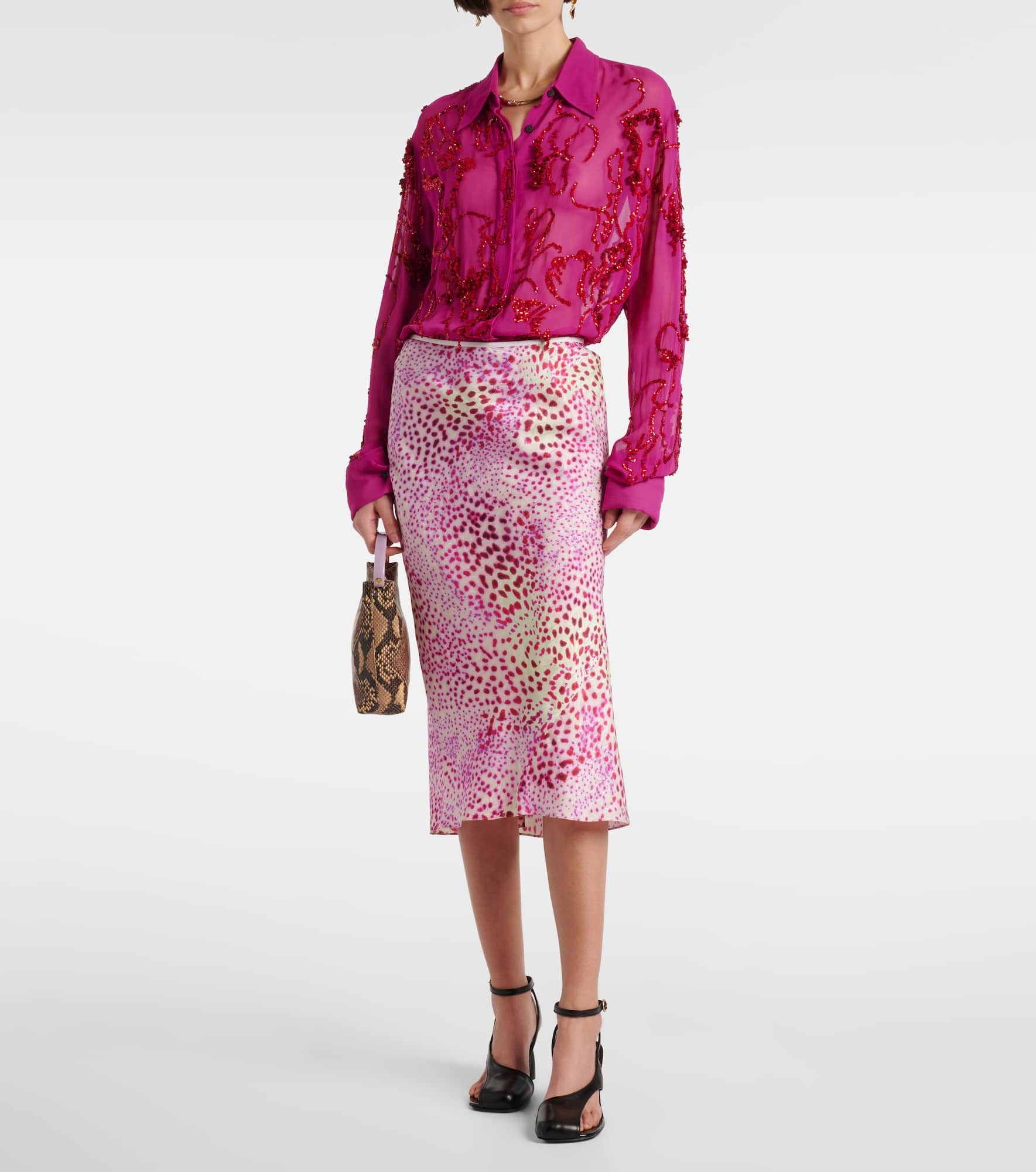Printed midi skirt - 2