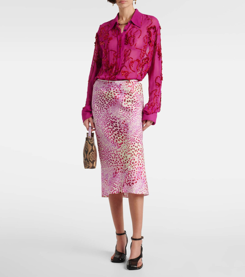 Dries Van Noten Printed midi skirt outlook