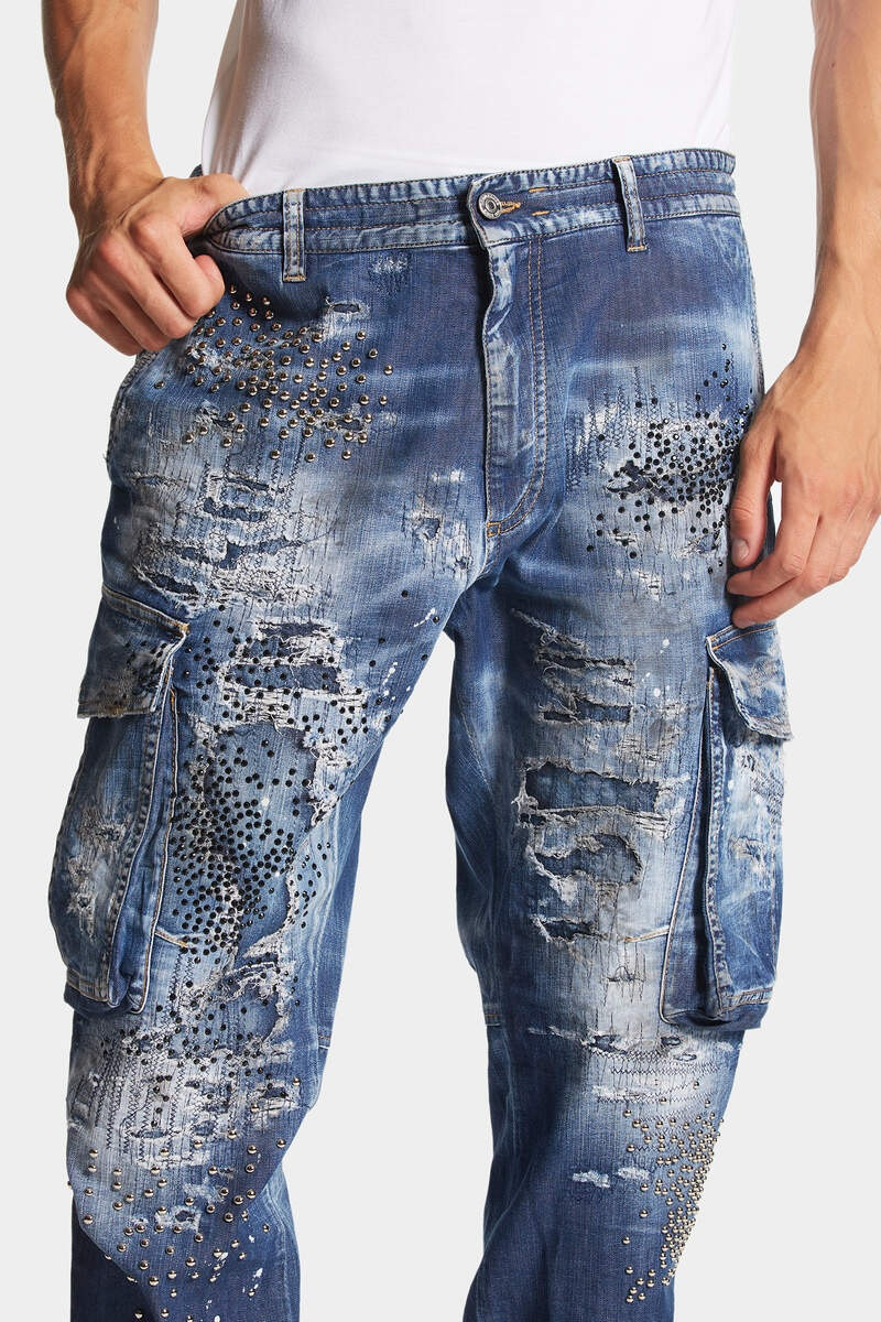 DENIM CARGO PANTS 6