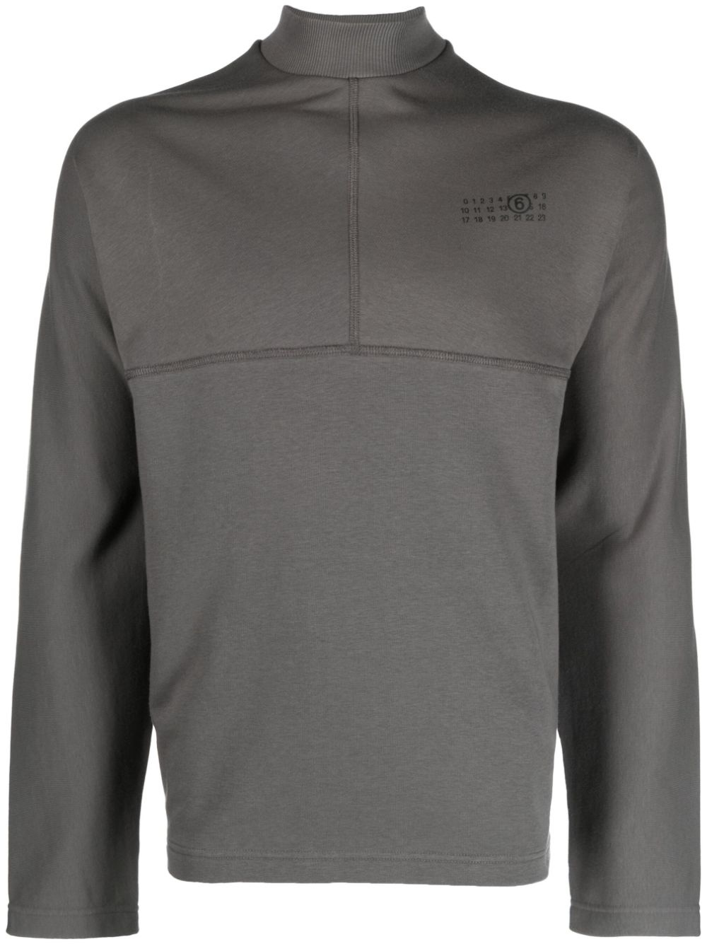 logo-print high-neck sweatshirt - 1