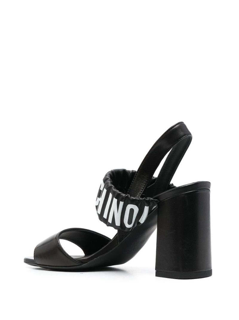 logo-print slingback 90mm sandals - 3