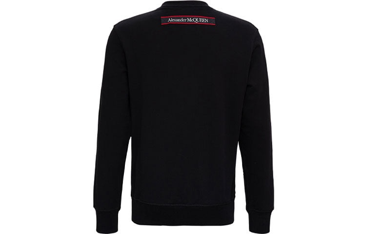 McQ Alexander McQueen Logo Round Collar Long Sleeve Male Black 642663-QRX75-0901 - 2