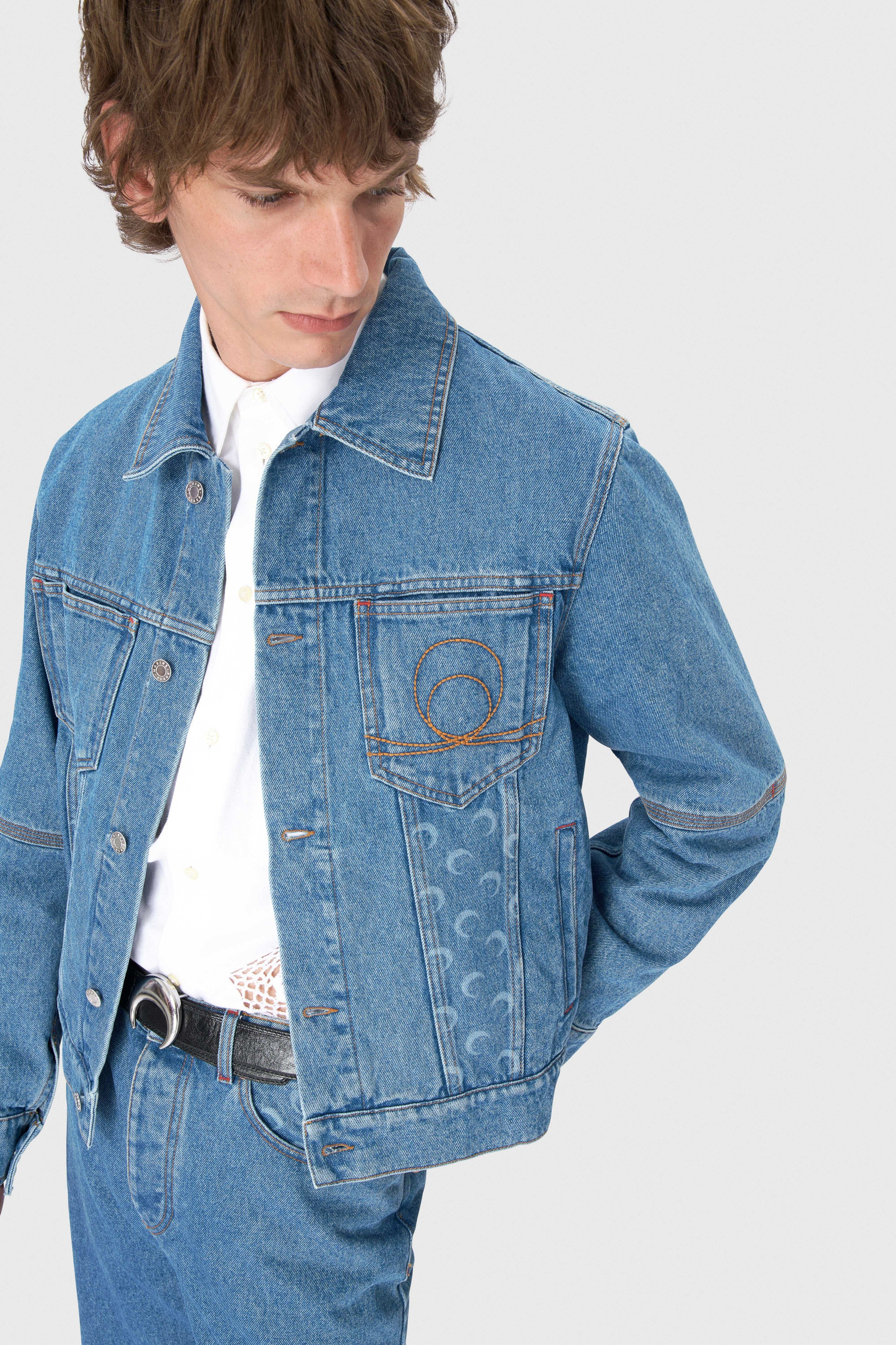 Moon Laser Denim Trucker Jacket - 3