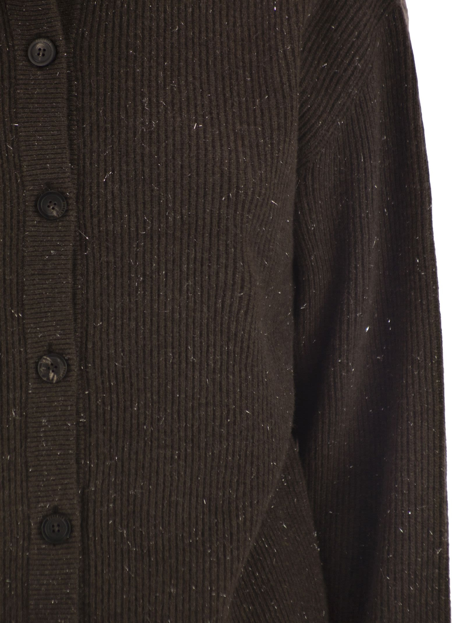 PESERICO - Peserico Women Cardigan With Buttons In Wool, Silk And Cashmere - 4