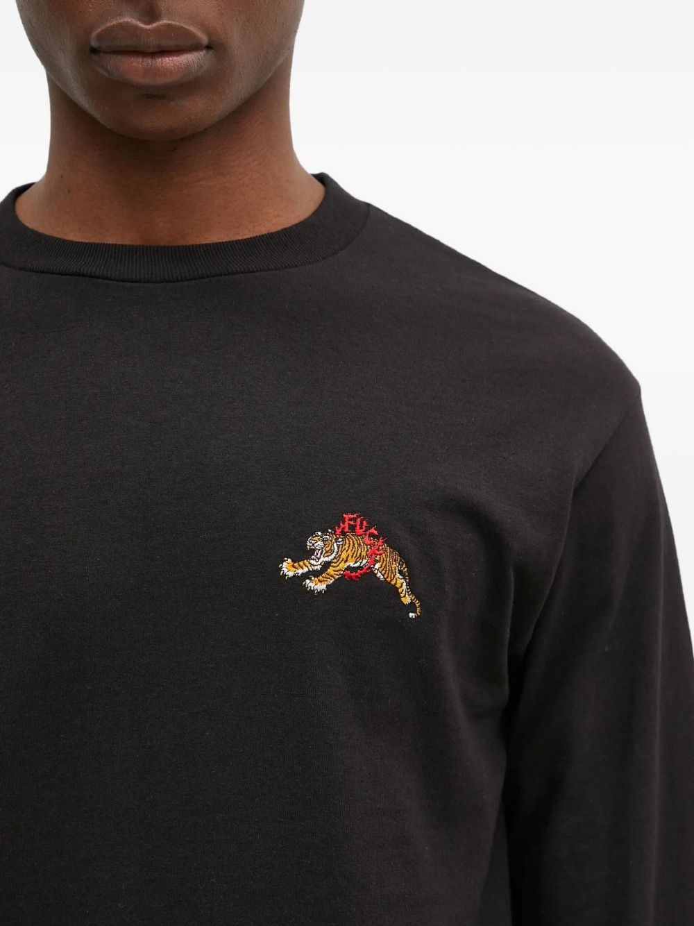 x Tim Lehi tiger-embroidered T-shirt - 4