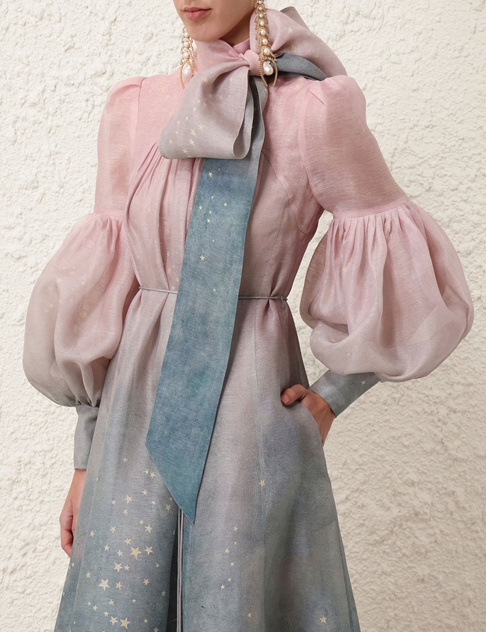 sachin and babi light blue dress Zimmermann Black Floral Print Silk Blend Eden Midi Dress M Zimmermann main image 0