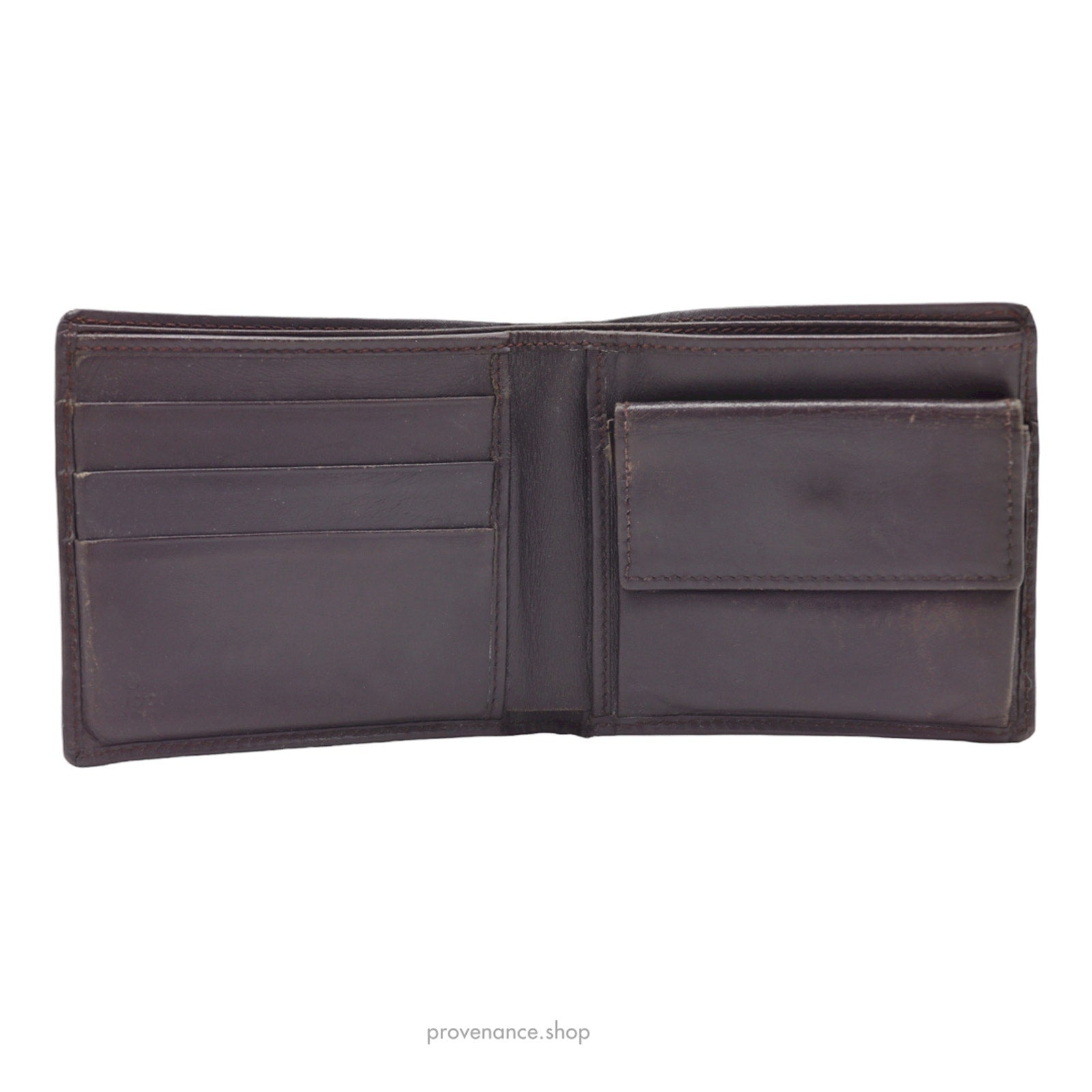 Gucci GG Canvas Bifold Wallet - Brown - 5