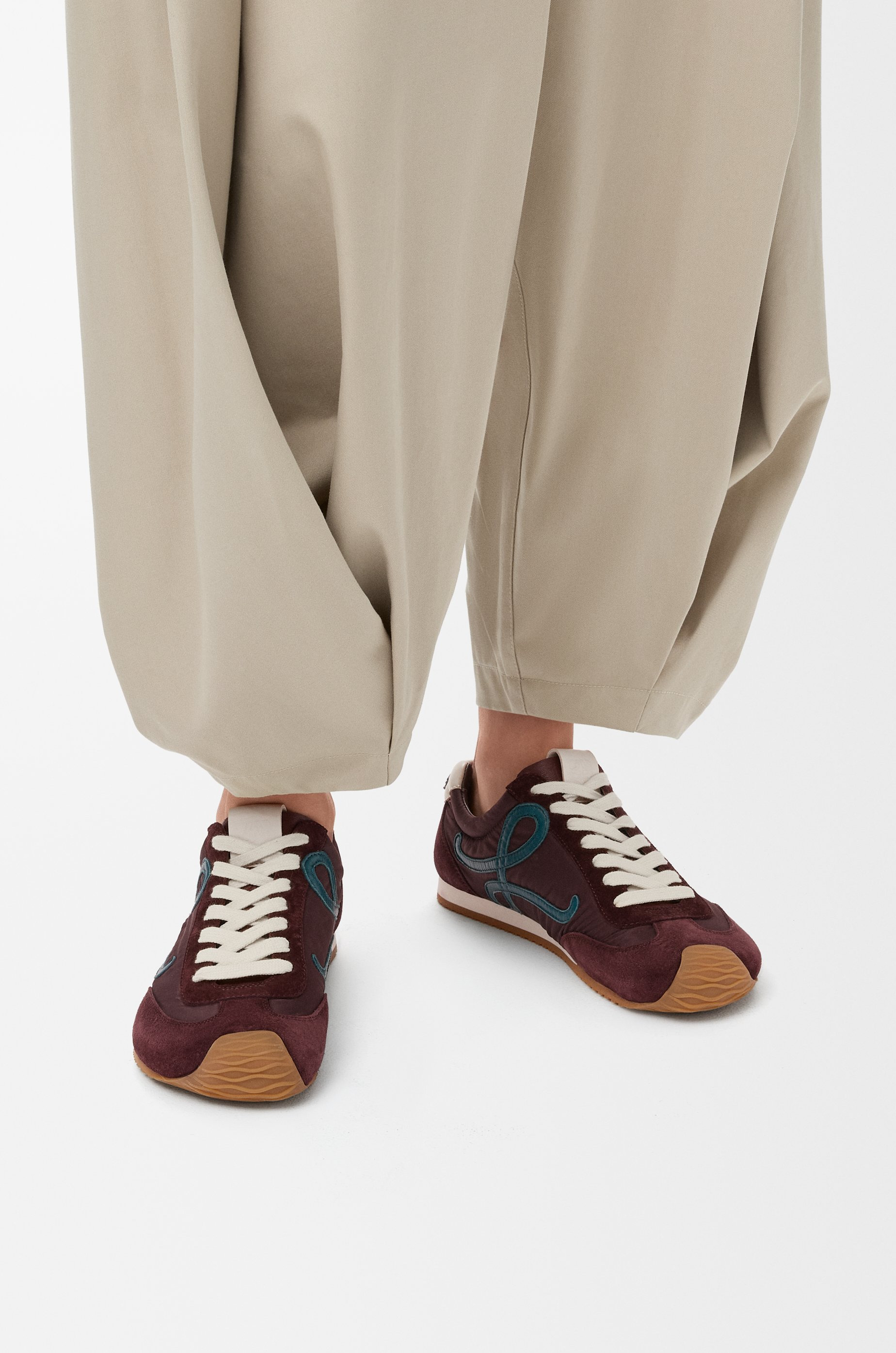 Ballet Runner 2.0 in nylon and calfskin - 2