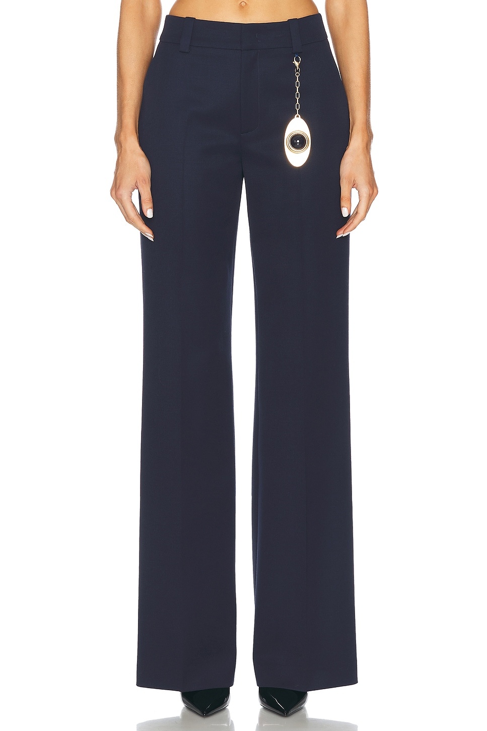 Chain Plate Straight Leg Trouser - 1