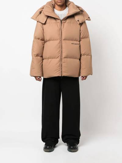 Off-White Race canvas down padded jacket outlook