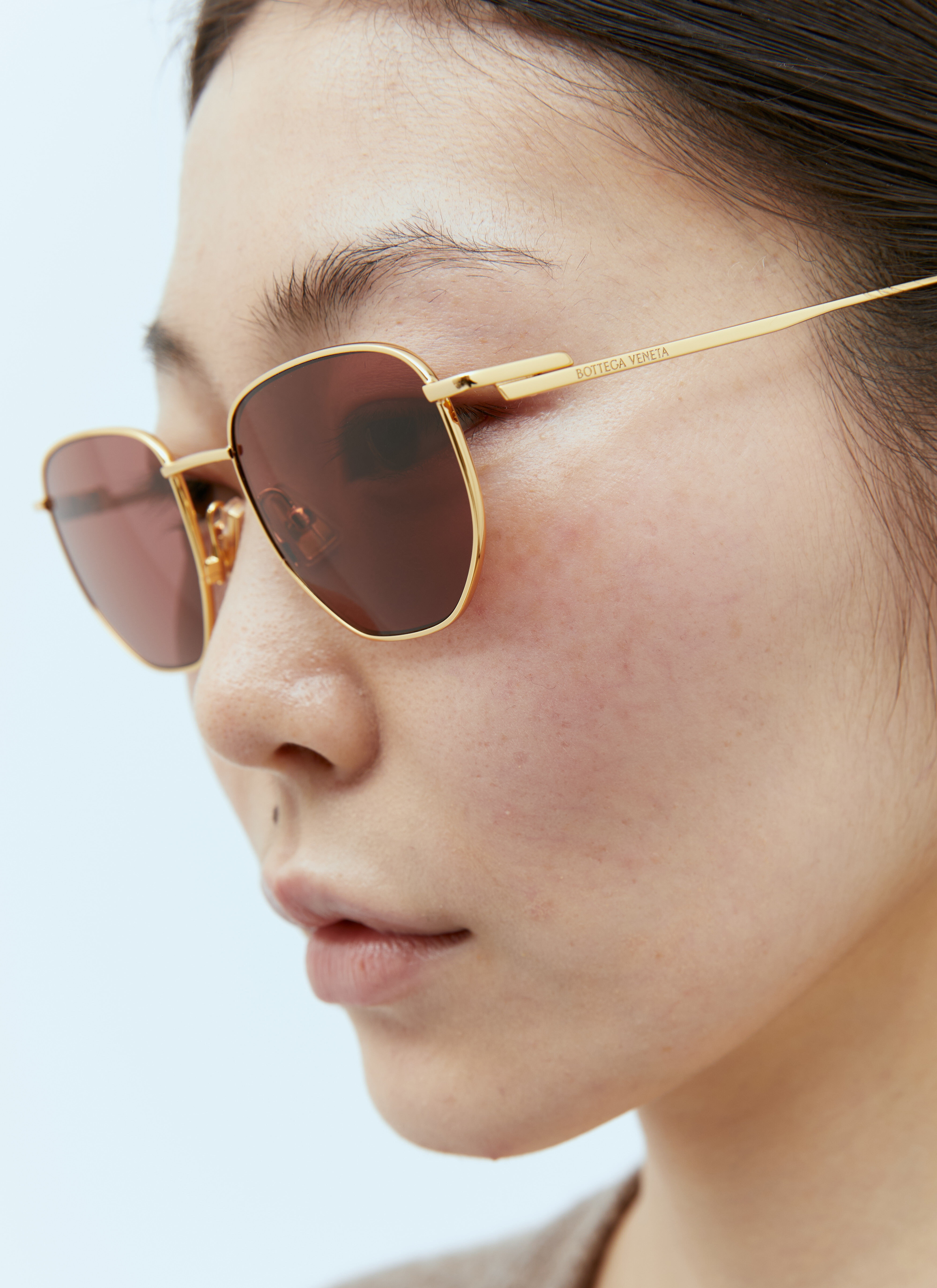 Bottega Veneta Split Panthos Sunglasses | lncc | REVERSIBLE