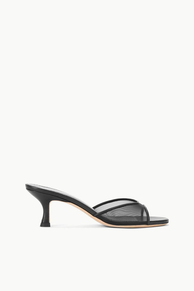 STAUD BRIGITTE MULE BLACK MESH 1