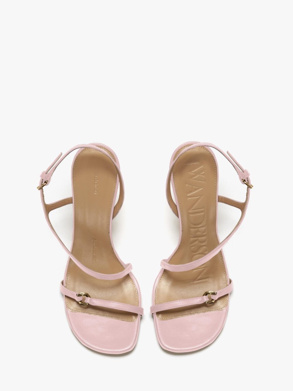 JW BUBBLE HEEL LEATHER SANDALS - 4