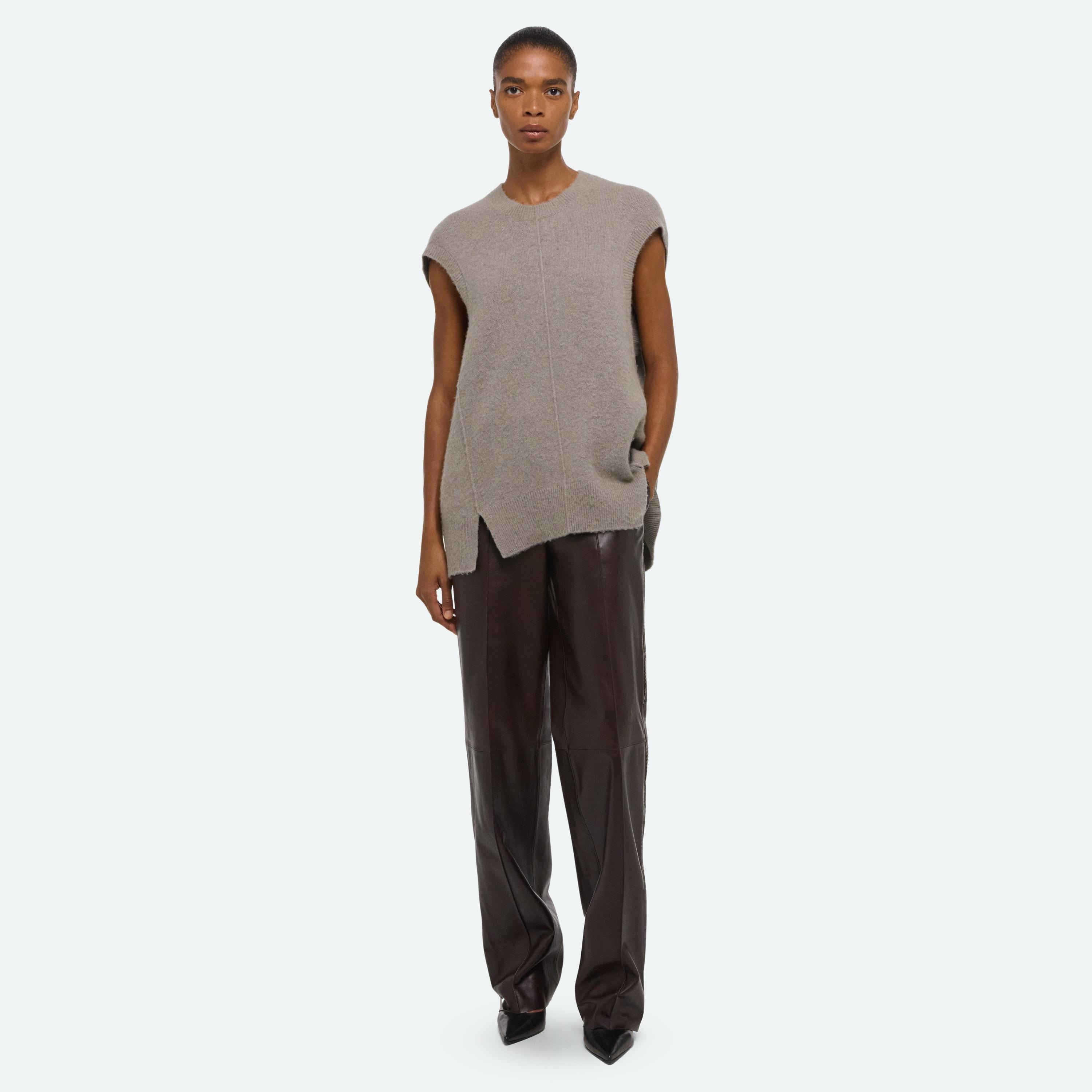 BRUSHED SWEATER VEST - 2