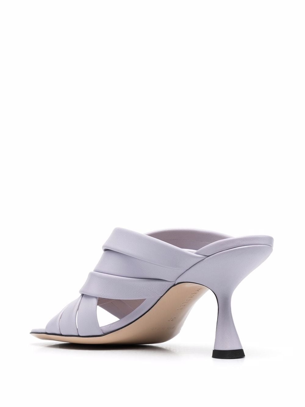 interwoven straps mules - 3