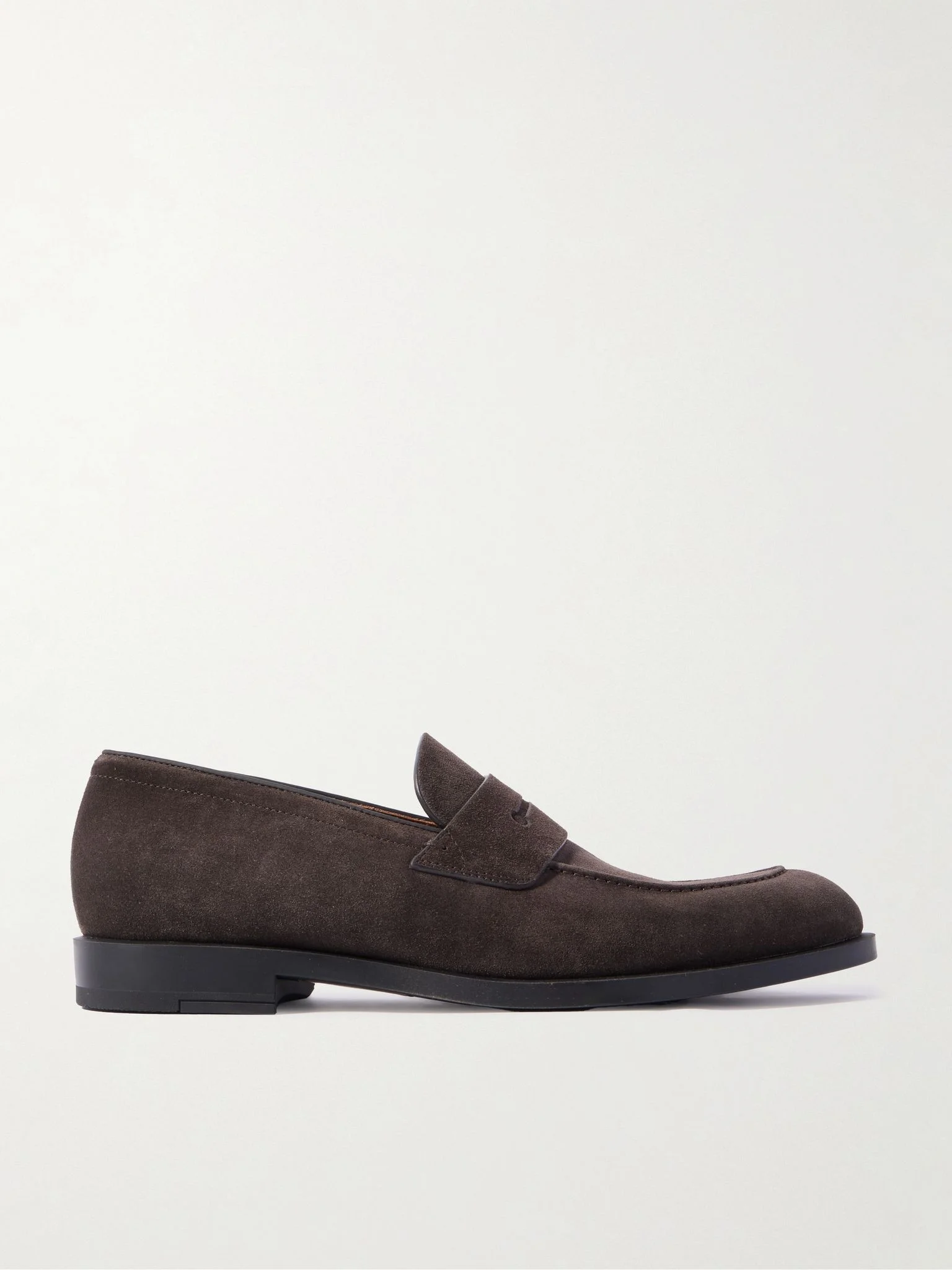 New Classic Suede Penny Loafers Brown - 1