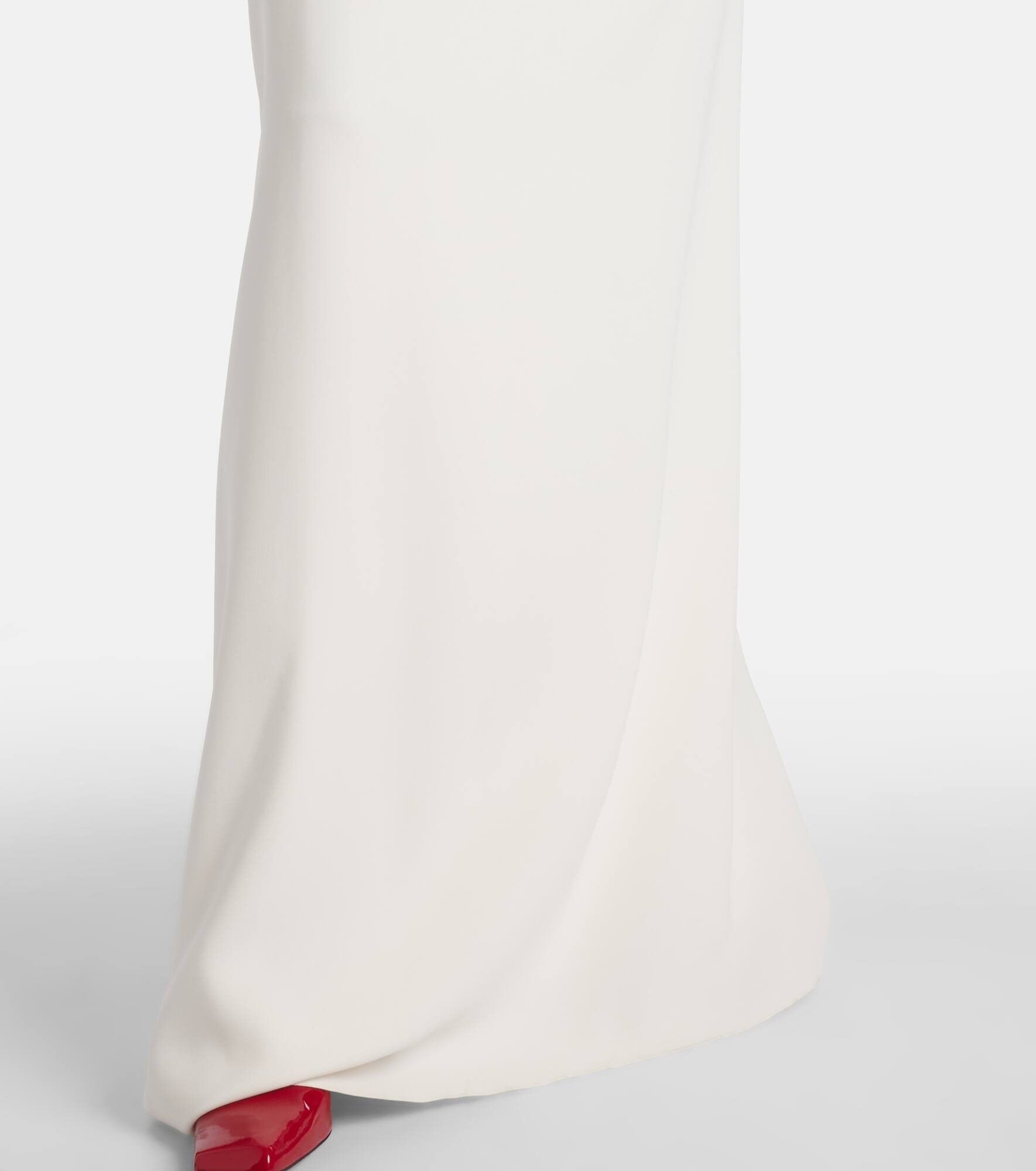 Lace-trimmed silk-blend georgette kaftan - 6