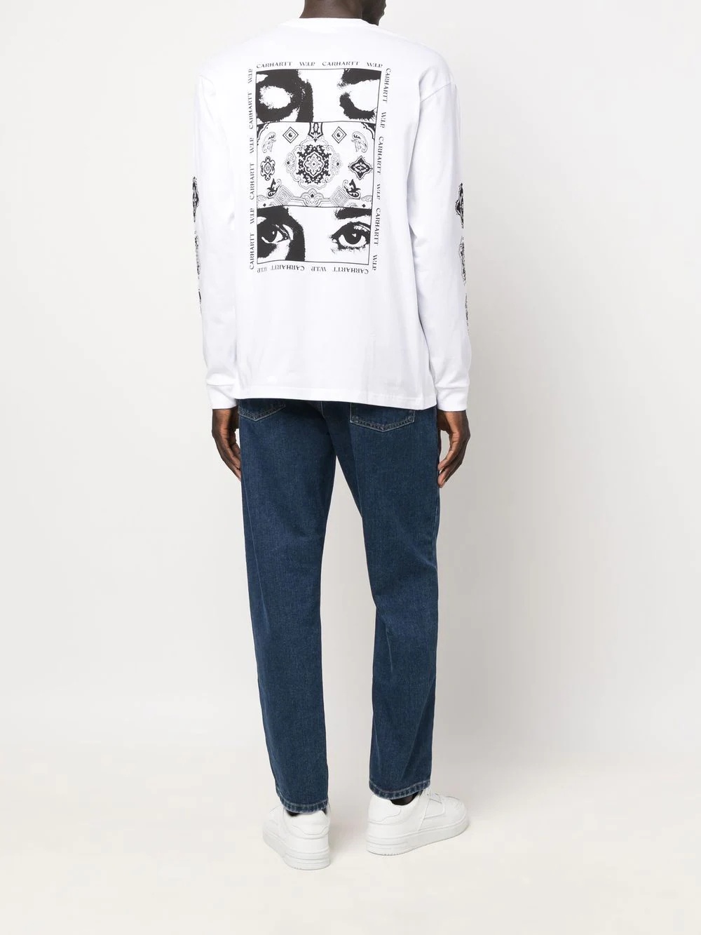 graphic print long sleeve T-shirt - 2