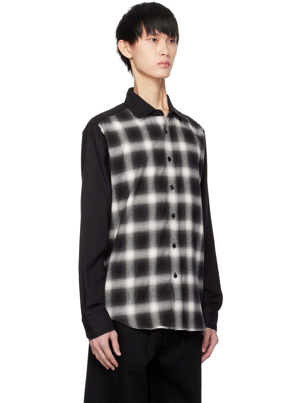 Black Plaid Shirt - 2