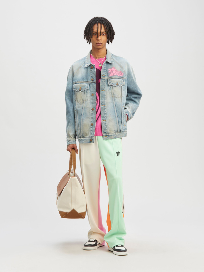 Palm Angels Spray "Hunter" Denim Jacket outlook