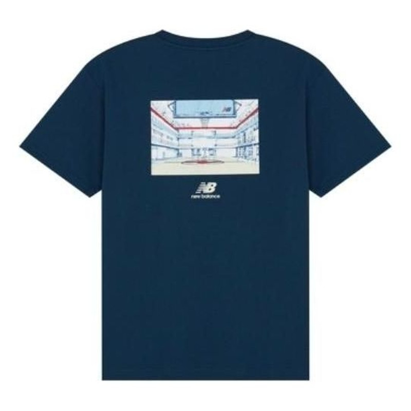 New Balance New Balance x ANB Brand Tee 'Blue White' AMT22377-BGV outlook