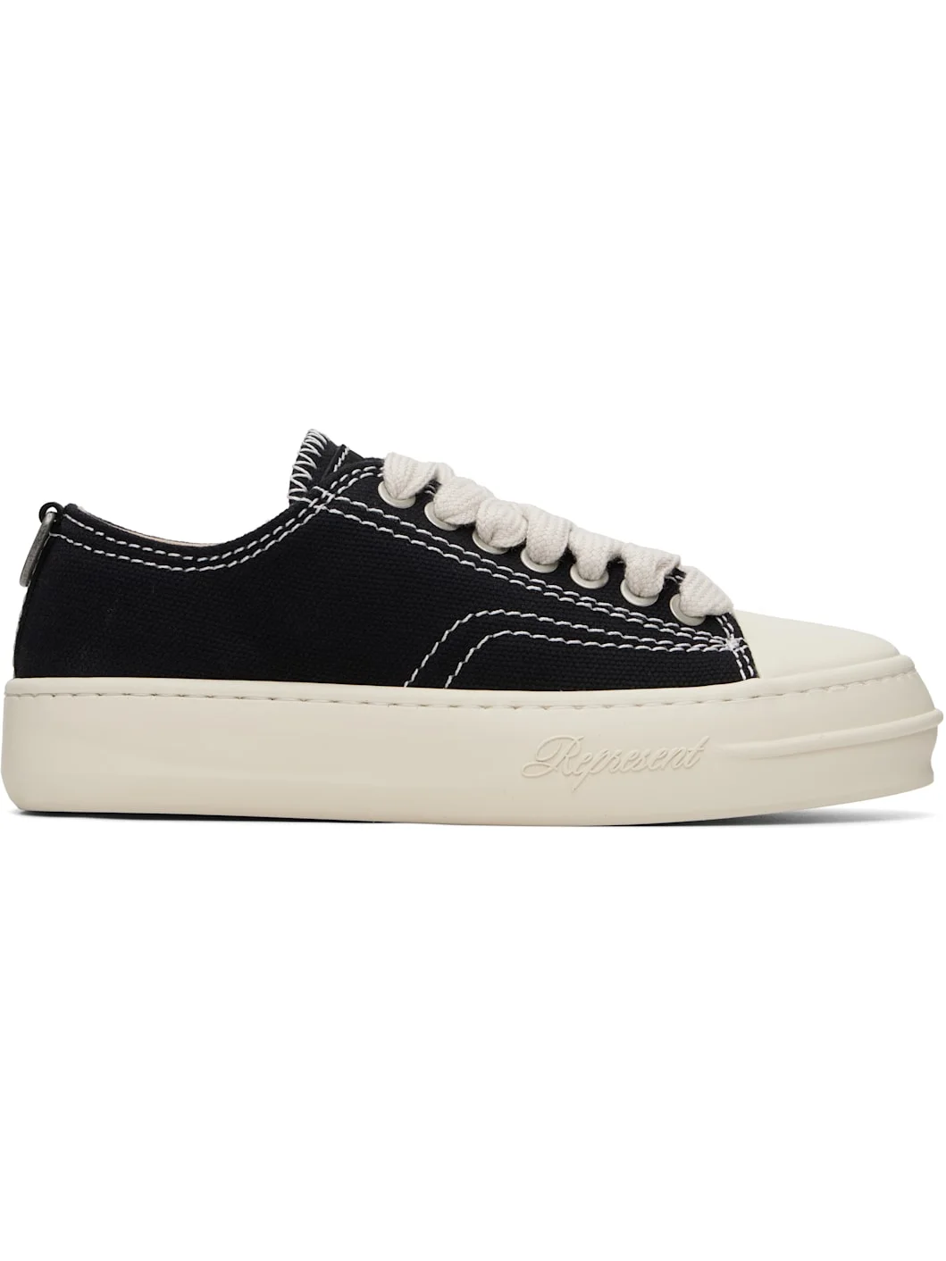 Black Rep-Cap Sneakers - 1