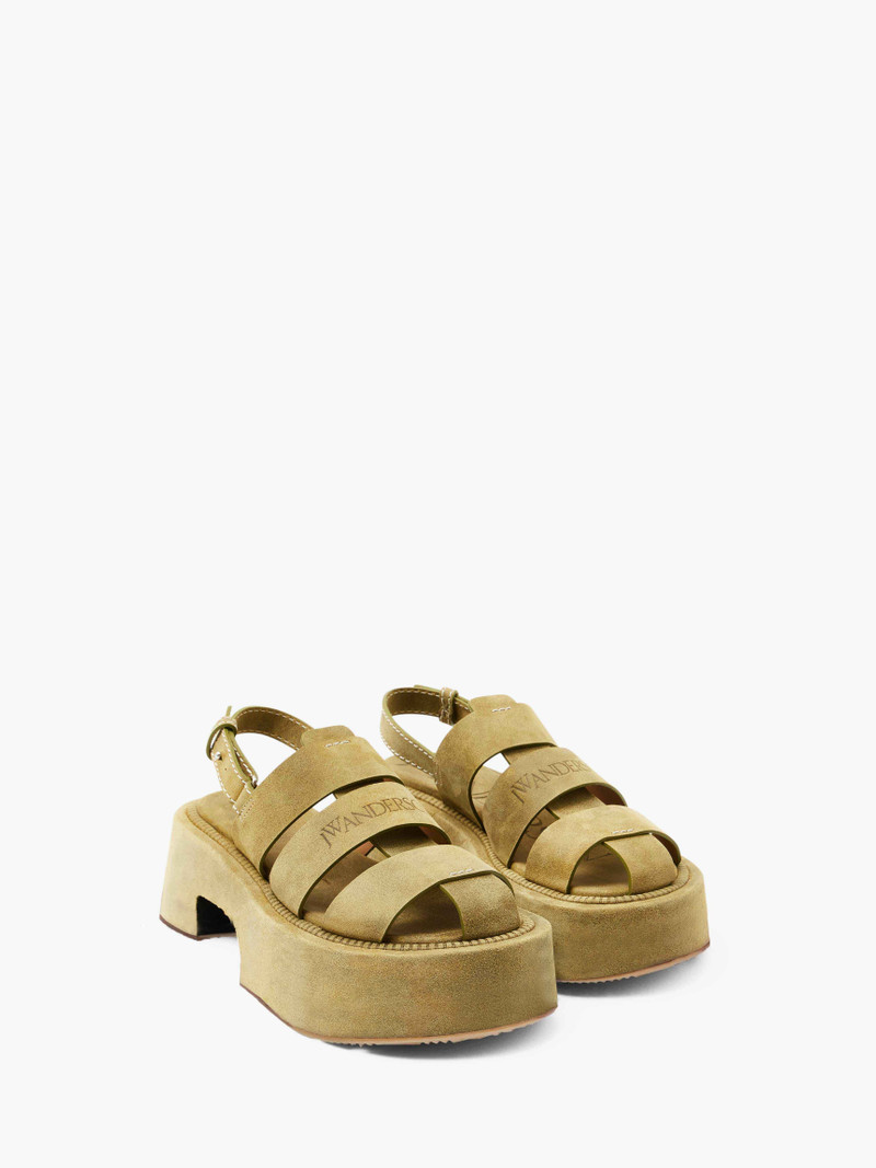 JW Anderson SUEDE PLATFORM FISHERMAN SANDALS outlook