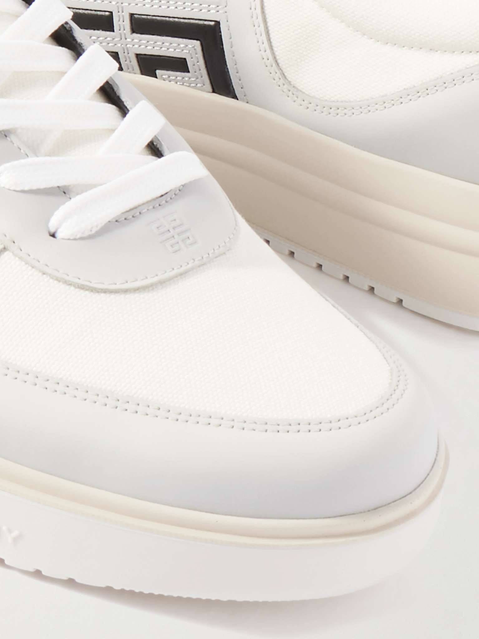 Givenchy G4 Logo-Embossed Leather and Canvas Sneakers